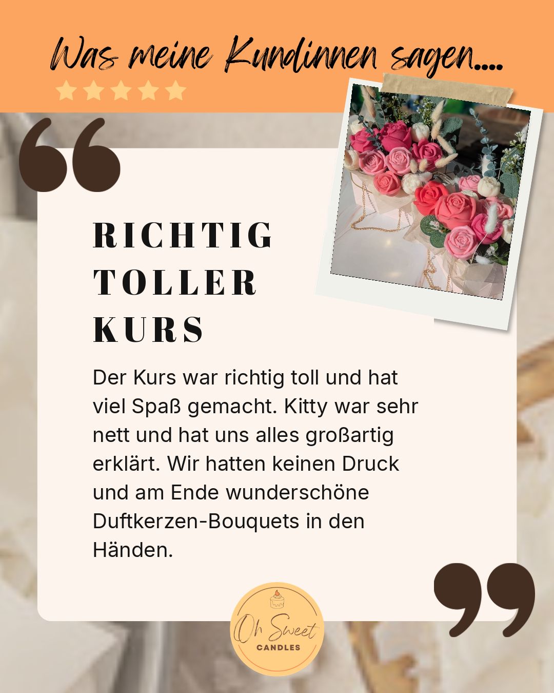 Bouquet Kerzen Workshop