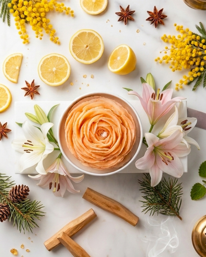 Eine warme, beruhigende Kerze für helle Frühlingstage und milde Sommerabende, die ein Gefühl von Ruhe und sanfter Behaglichkeit in den Raum bringt. Vegan, handgemacht in Tübingen aus Soja- und Olivenwachs.