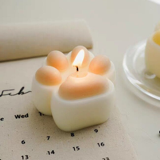 Pfoten Waxmelts, Duftwachs Geschenk für sie, ideal für Tierfreunde und Pfotenliebhaber, Duftkerze Deko aus Sojawachs Olivenwachs