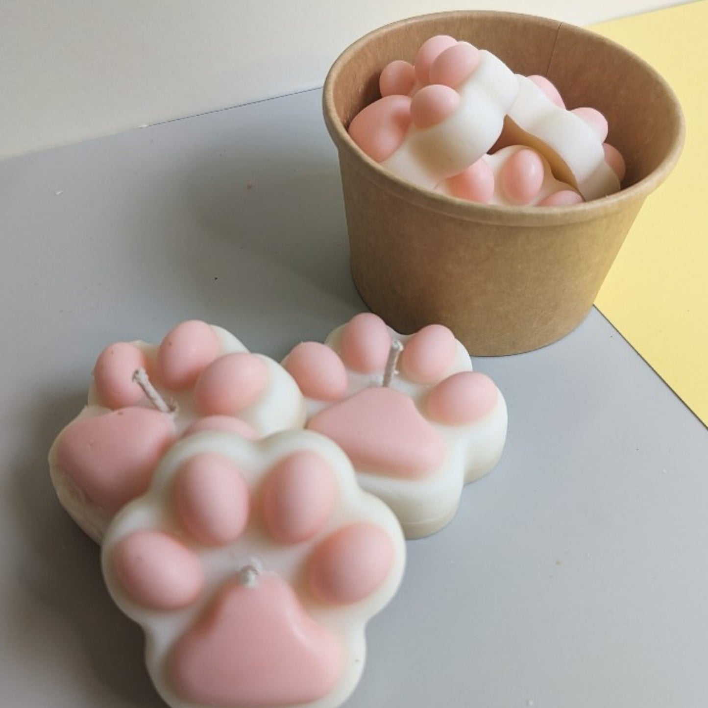 Pfoten Waxmelts, Duftwachs Geschenk für sie, ideal für Tierfreunde und Pfotenliebhaber, Duftkerze Deko aus Sojawachs Olivenwachs