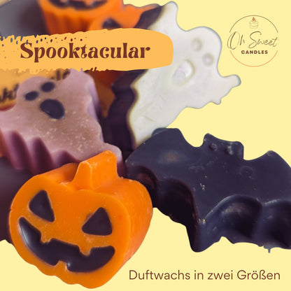 Halloween candle - orange pumpkin candle - Fall Decor - Fall scented candles gift idea - Spooky Black candles