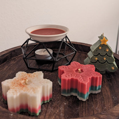 Dekorative Weihnachtskerzen Schnee Stumpenkerzen, duftkerze weihnachten , last-minute geschenkideen, tisch decor, Werbegeschenk Duftprodukt