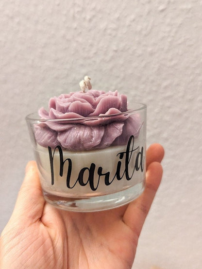 personalisierte kerze im glas, valentinstag, besondere kerzen, gastgeschenk hochzeit, brautjungfern geschenk, hochzeits geschenk, duftkerze