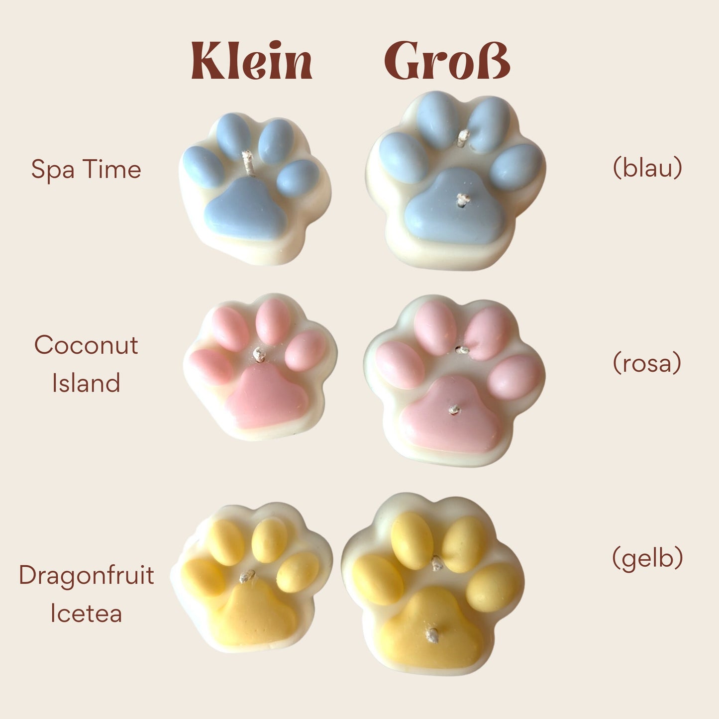 Pfoten Waxmelts, Duftwachs Geschenk für sie, ideal für Tierfreunde und Pfotenliebhaber, Duftkerze Deko aus Sojawachs Olivenwachs
