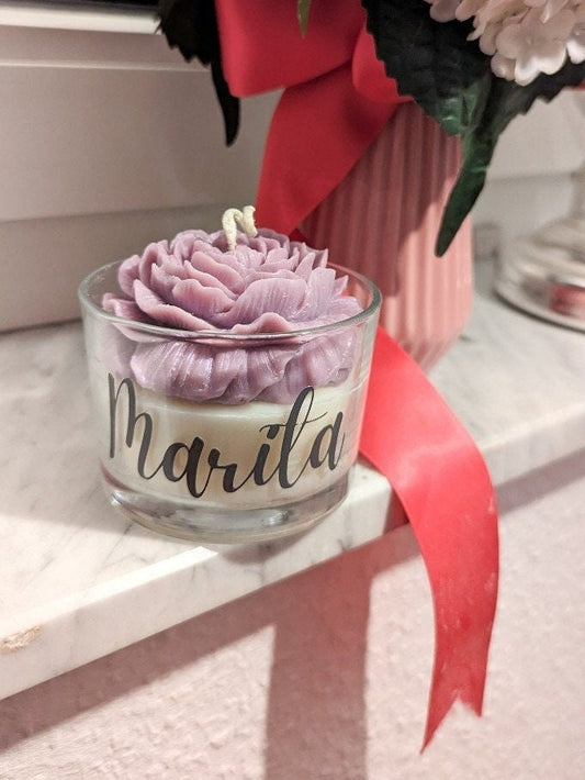 personalisierte kerze im glas, valentinstag, besondere kerzen, gastgeschenk hochzeit, brautjungfern geschenk, hochzeits geschenk, duftkerze