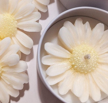 gänseblümchen sojawachs blumenkerzen, handgemachte kerzen, Muttertagsgeschenk, geschenk beste freundin, wohnzimmer deko, duftkerzen im glas