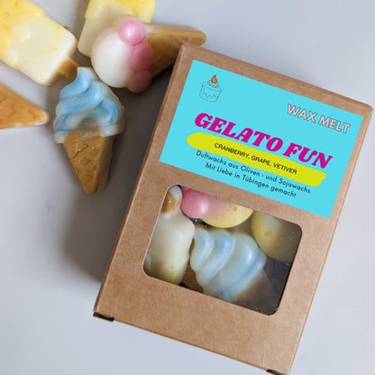 Fruchtduftende Eiscreme Duftwachs Sommer Fruchtige duft Natürliche Sojawachskerzen Gelato Eiscreme Kerze für die Hausdekoration Wax melts