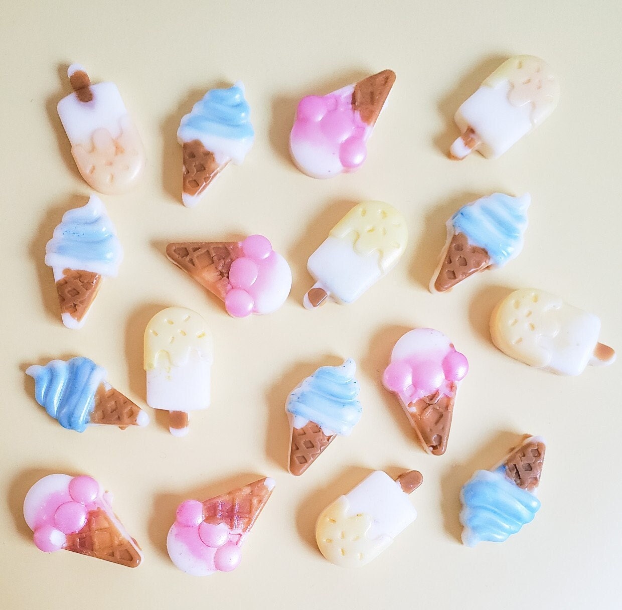 Fruchtduftende Eiscreme Duftwachs Sommer Fruchtige duft Natürliche Sojawachskerzen Gelato Eiscreme Kerze für die Hausdekoration Wax melts