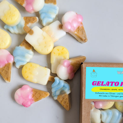 Fruchtduftende Eiscreme Duftwachs Sommer Fruchtige duft Natürliche Sojawachskerzen Gelato Eiscreme Kerze für die Hausdekoration Wax melts