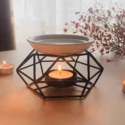 Rose Duftlampe melter mit Keramikplatte, rose Duftwachs zubehör, moderne Dekoration geschenk, Aroma Diffuser, blumiger duft, für Wohnzimmer