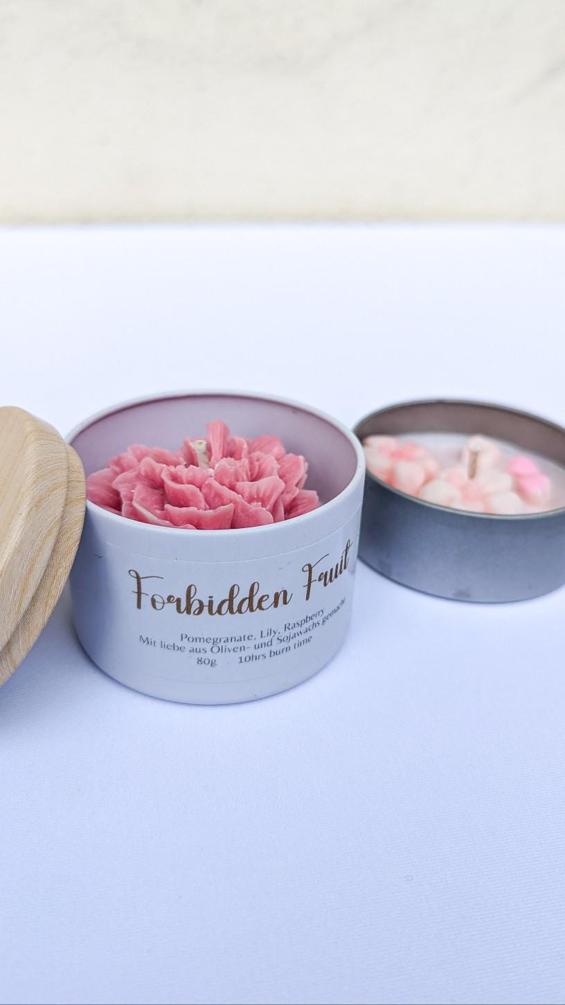 Sommerliche Kerzen mit Blumendüften, sojawachs blumenkerzen, Gartennelk kerze, geschenk beste freundin, wohnzimmer deko, duftkerzen im glas