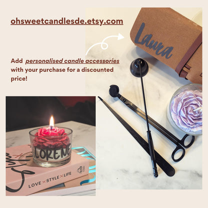 Sommerliche Kerzen mit Blumendüften, sojawachs blumenkerzen, Gartennelk kerze, geschenk beste freundin, wohnzimmer deko, duftkerzen im glas