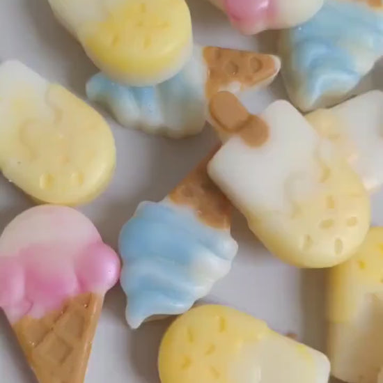 Fruchtduftende Eiscreme Duftwachs Sommer Fruchtige duft Natürliche Sojawachskerzen Gelato Eiscreme Kerze für die Hausdekoration Wax melts